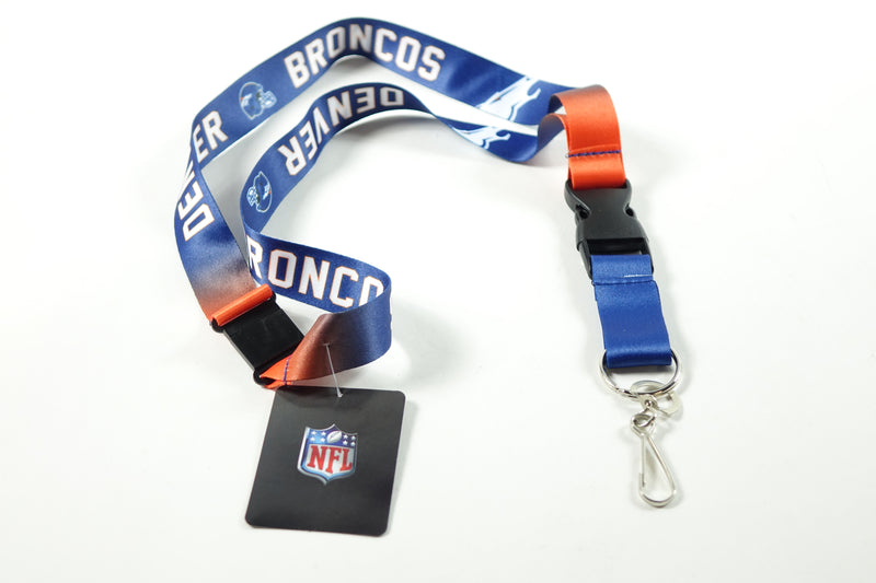 NFL Denver Broncos Unisex LANYARDS, Back, One Size