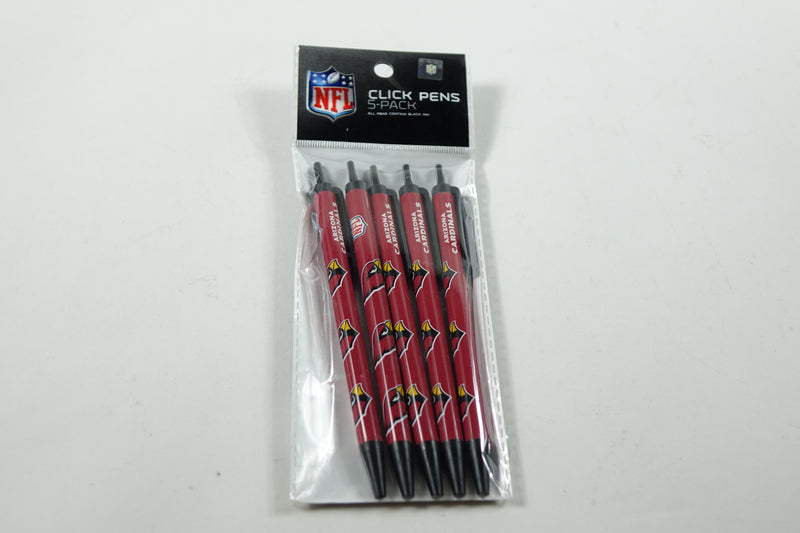 Arizona Cardinals NFL Click Pens 5 pack