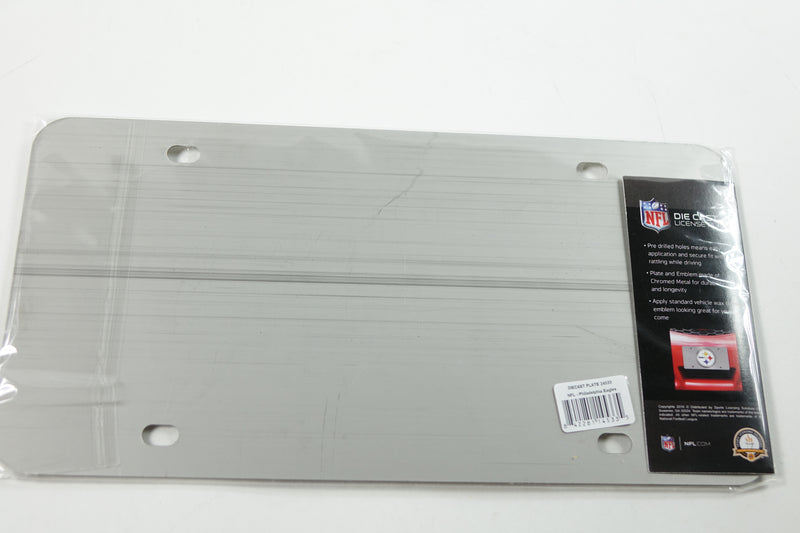 NFL 24533 Philadelphia Eagles Stainless Steel Front License Plate 6"x12"