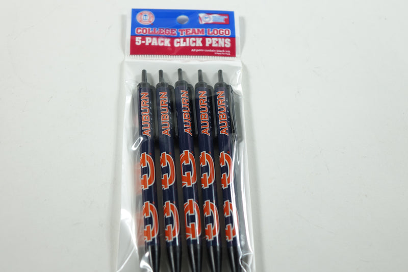 NCAA Auburn Tigers Click Pens - 5 Pack