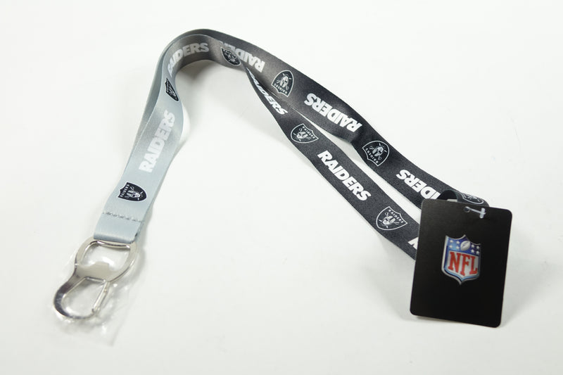 NFL Oakland Raiders Ombre Lanyard, Black 0