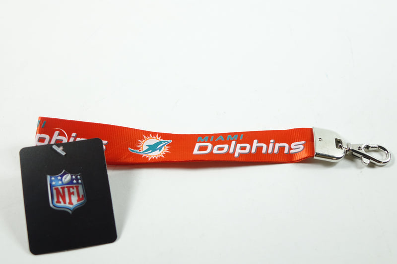 NFL Wristlet Lanyard Dolphins Orange