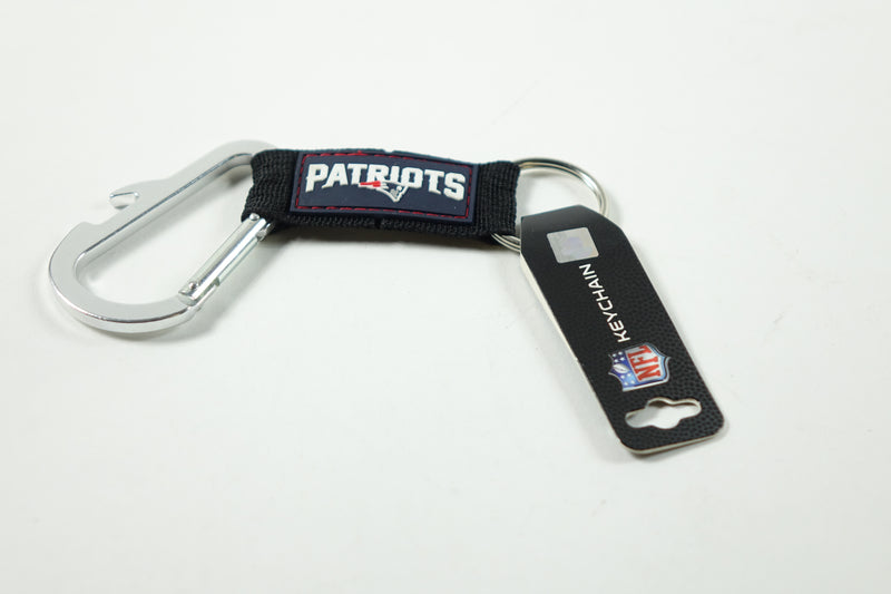 NFL New England Patriots Carabineer Key Chain, Navy, One Size