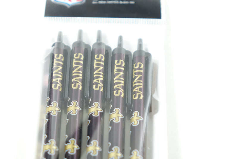 NFL New Orleans Saints 5 Pack Click Pens