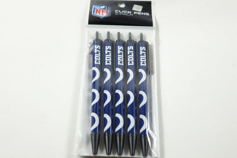 5pk Click Pens NFL Indianapolis Colts