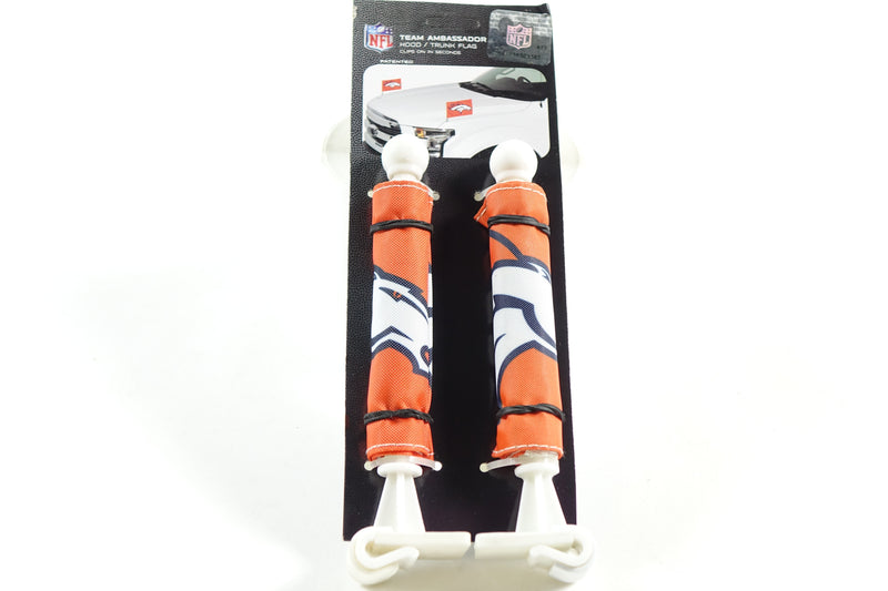 NFL Denver Broncos Ambassador Car Flags - 2 Pack Mini Auto Flags, 4in X 6in