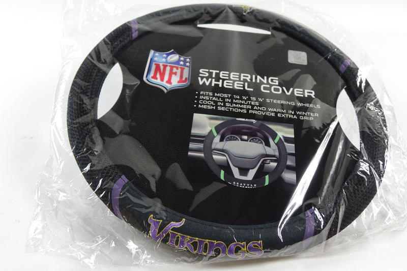 NFL Minnesota Vikings Embroidered Steering Wheel Cover