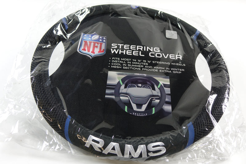 NFL Los Angeles Rams Embroidered Steering Wheel Cover