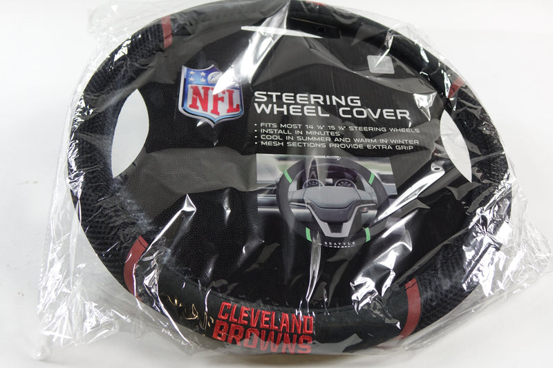 NFL Cleveland Browns Embroidered Steering Wheel Cover