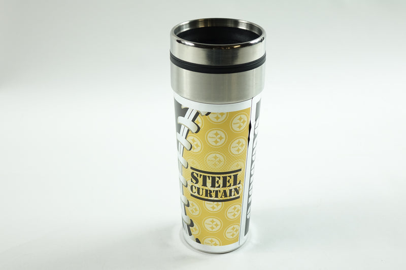 NFL 22oz Slim Travel Tumbler Steelers