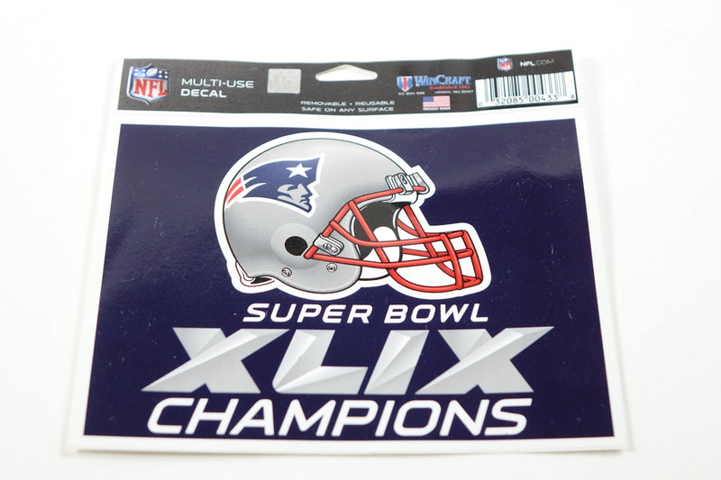 New England Patriots Official NFL 4" x 6" Super Bowl 49 Champions Car Decal