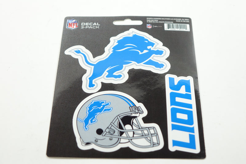 NFL - Detroit Lions 3 Piece Decal Set