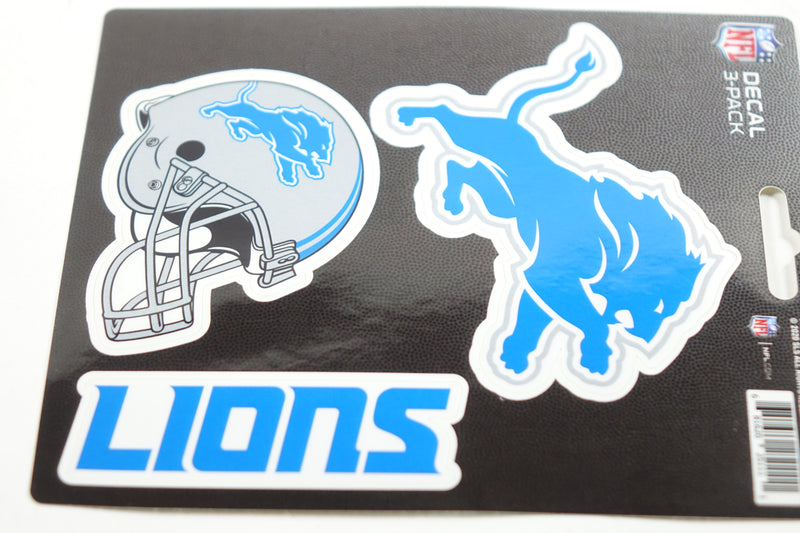 NFL - Detroit Lions 3 Piece Decal Set