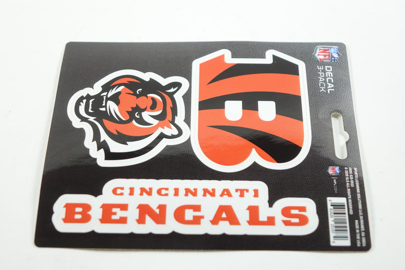 NFL Cincinnati Bengals 3 Piece Decal Set