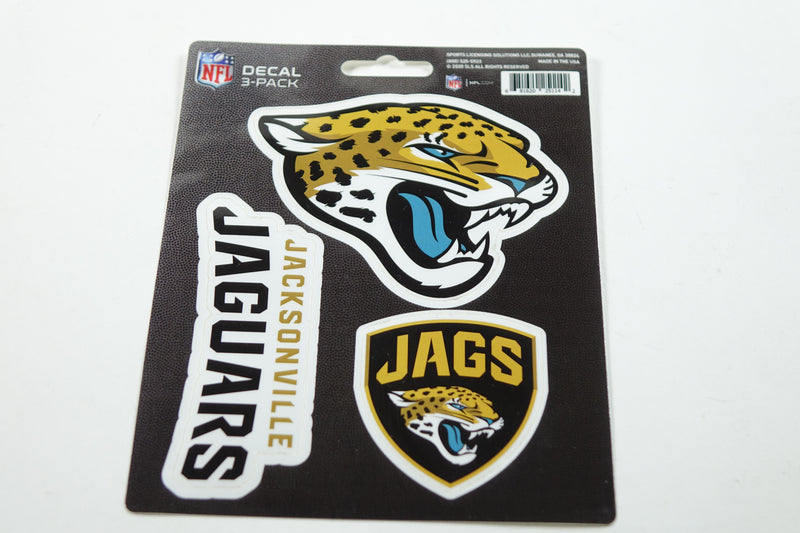 NFL Jacksonville Jaguars 3 Piece Decal Set