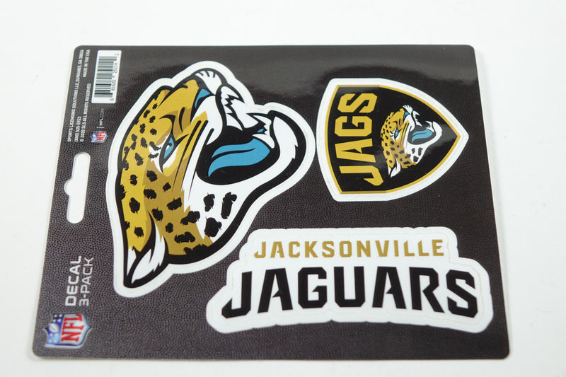 NFL Jacksonville Jaguars 3 Piece Decal Set