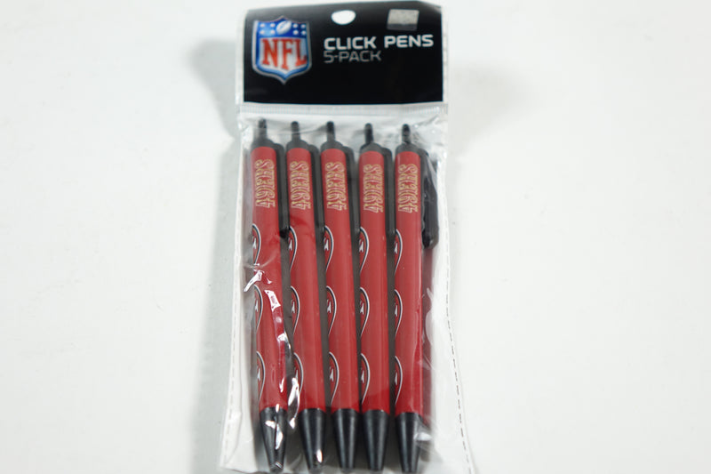 PSG NFL 5 Pack Click Pens San Francisco 49ers