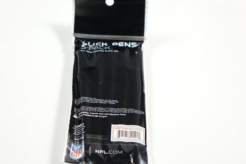 PSG NFL 5 Pack Click Pens San Francisco 49ers