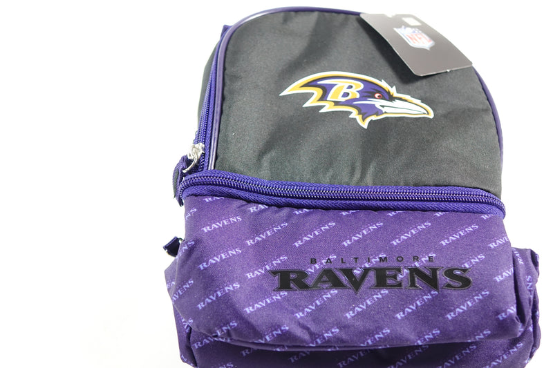 NFL Baltimore Ravens Unisex Lunch Bag, Black, one size One Size