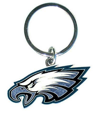 Football NFL Philadelphia Eagles Silvertone Zamac Keychain