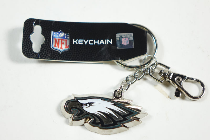 Football NFL Philadelphia Eagles Silvertone Zamac Keychain